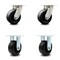 Service Caster 5 Inch Kingpinless Polyolefin Wheel Swivel Caster Swivel 2 Rigid SCC, 2PK SCC-KP30S520-POR-2-R-2 - alternate 1